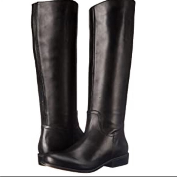 Corso Como Geneva‎ Leather Riding Boots in Black size 8 - Picture 1 of 9